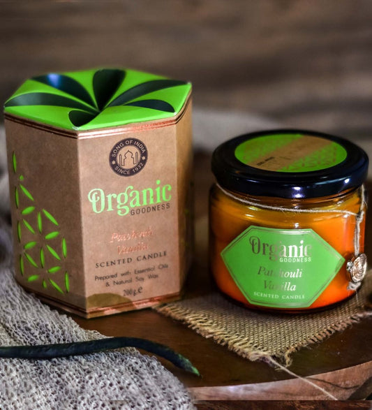 Song of India Patchouli Vanilla Candle 200g, Deep Woody Indulgence