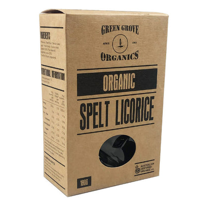 Junee Spelt Licorice 180g, Australian Certified Organic