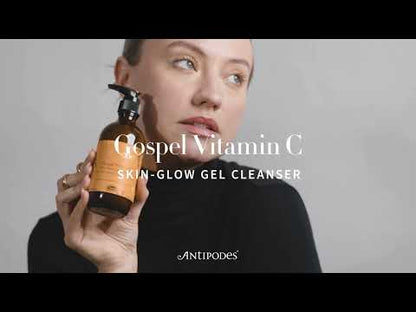 Antipodes Gospel Vitamin C Skin-Glow Gel Cleanser 200mL, For Dull Skin Or Pigmentation