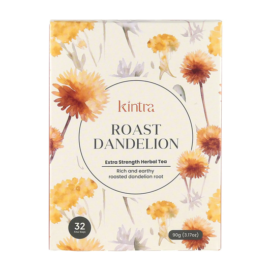 Kintra Roasted Dandelion Blend 32 Tea Bags, Rich Coffee-Free Roast