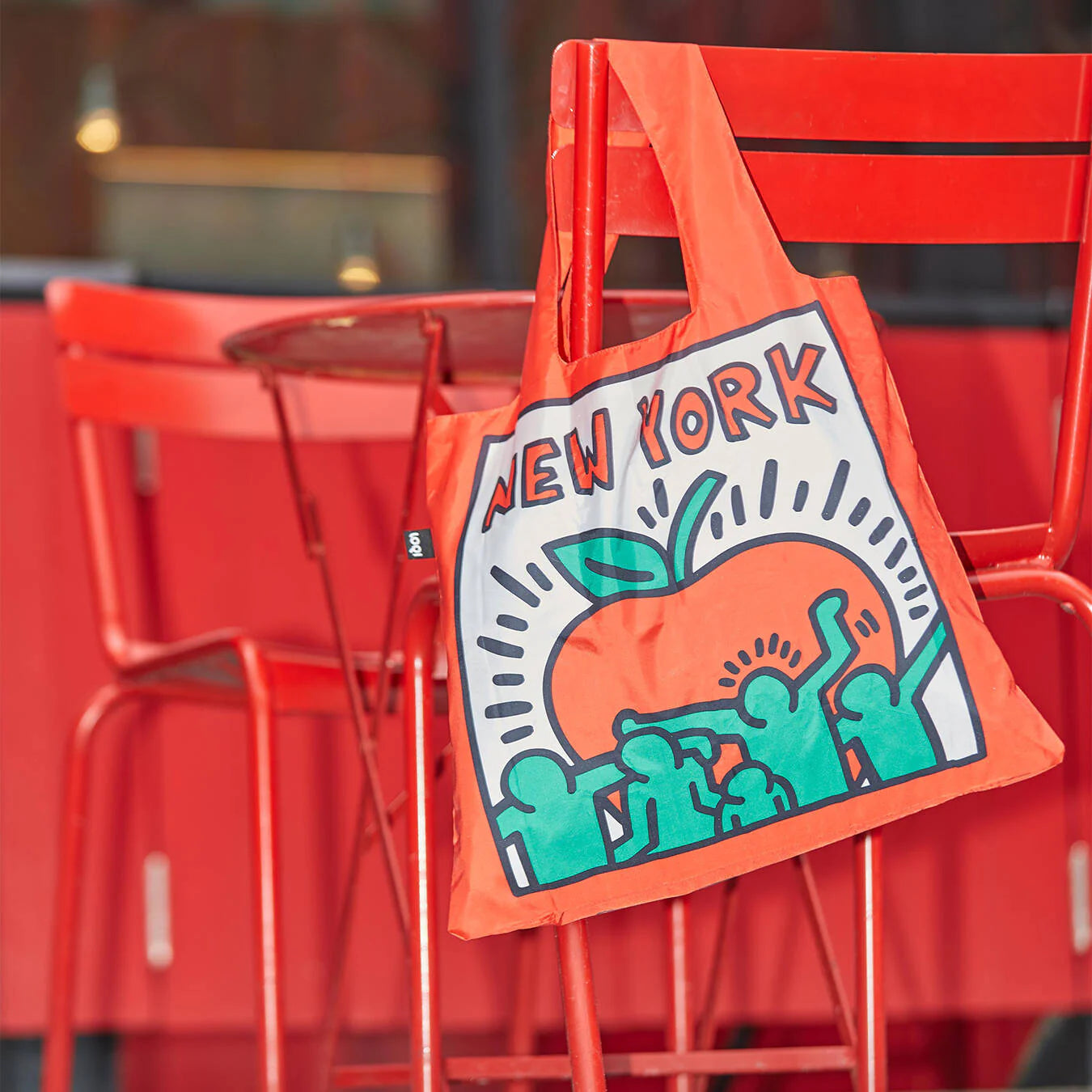 LOQI Shopping Bag, New York By Keith Haring