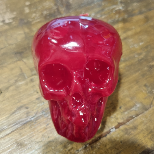 Nimbin Candles Skull Candle, Small Red Skull Or Large Red Skull