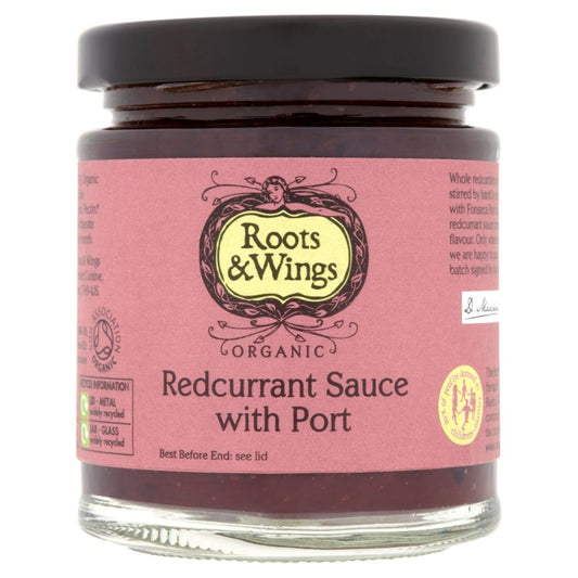 Roots & Wings Organic Redcurrant Sauce With Port 300g, Crafted With The Finest Ingredients