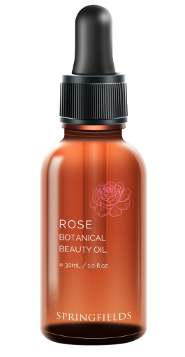 Springfields Rose Botanical Beauty Oil 30mL, Rejuvenating & Firming