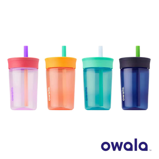 NEW# Owala Kid's Tumbler 15oz, Spill Resistant & Easy To Clean; Home Base Colour (Blue)