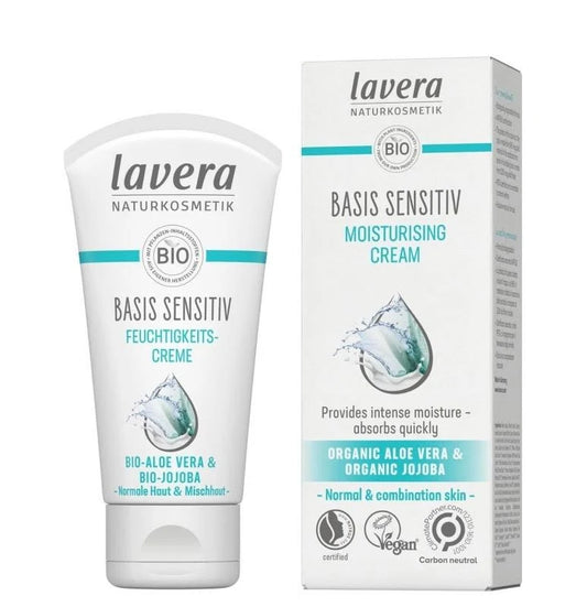 Lavera Basis Sensitiv Moisturising Cream 50mL, Normal & Combination Skin