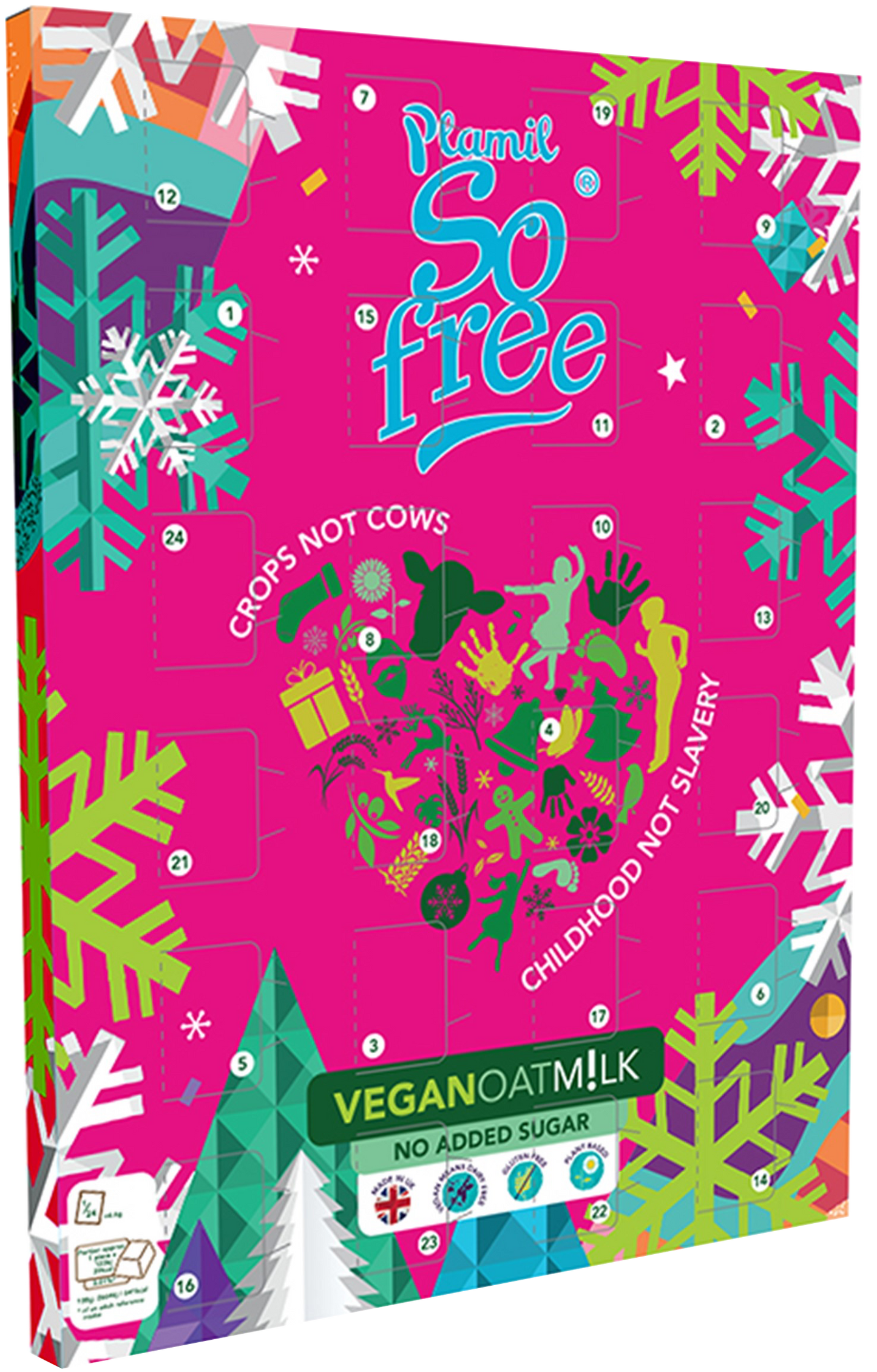 Plamil So Free Vegan Oat Milk Advent Calendar, NO ADDED SUGAR