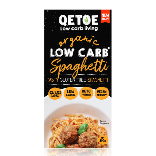 Qetoe Low Carb Spaghetti 200g, 80% Less Carbs & Gluten Free