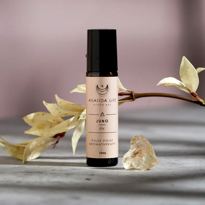 Ananda Life Juno Joy Spiritual Joyous Pulse Point Aromatherapy Roller 10mL,  Bright, Fresh & Uplifting