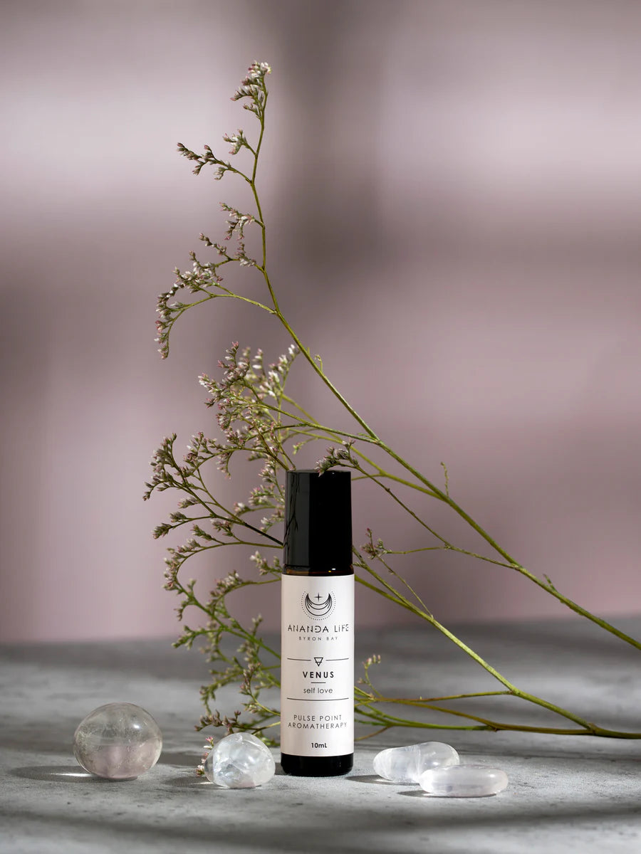 Ananda Life Venus Spiritual Inner Balance Pulse Point Aromatherapy Roller 10mL, Dispel Negativity & Restore Harmony