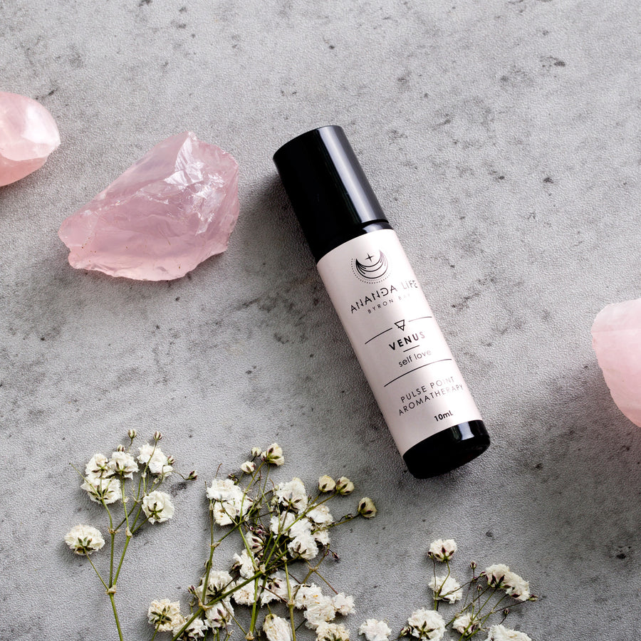 Ananda Life Venus Spiritual Inner Balance Pulse Point Aromatherapy Roller 10mL, Dispel Negativity & Restore Harmony