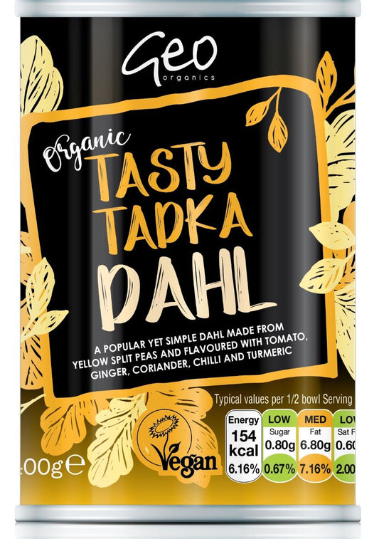 Geo Organics Tasty Tadka Dahl 400g, From Yellow Split Peas & More!