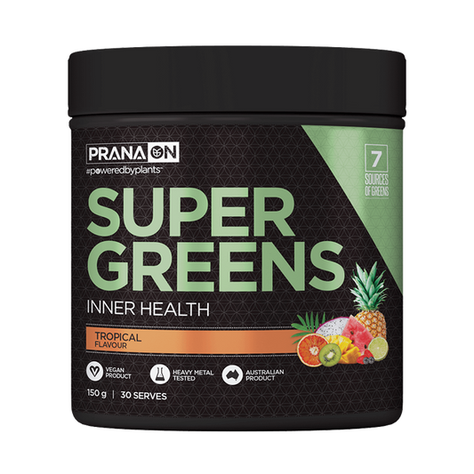 Prana On Super Greens 150g, Tropical