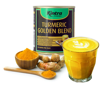 Kintra Foods Turmeric Golden Blend 100g, Super Spice Powder That Is Caffeine Free