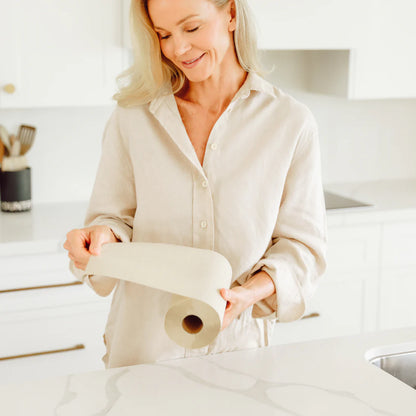 Eco Cheeks Bamboo Paper Towel, Zero Bleach 100% Bamboo