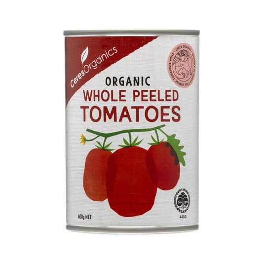 Ceres Organics Organic Whole Peeled Tomatoes 400g, BPA Free Can