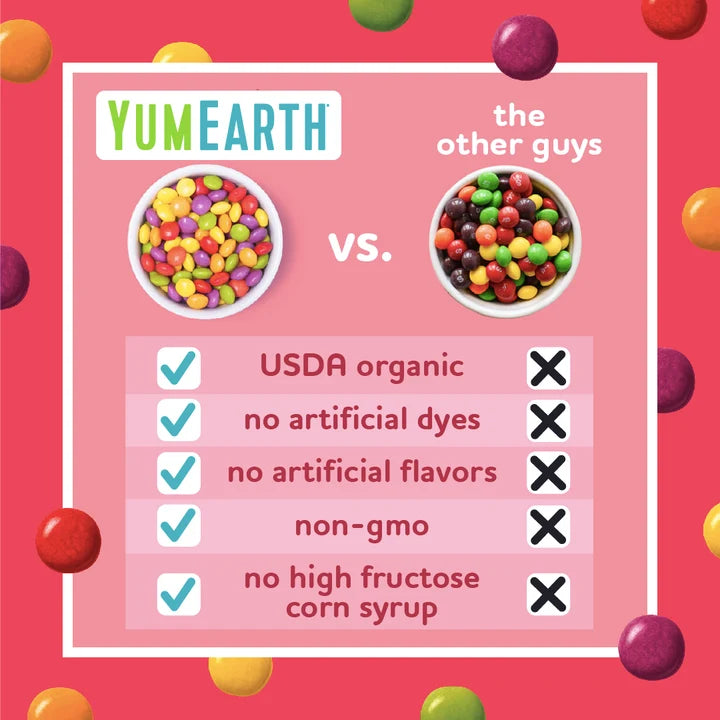 Yum Earth Organic Giggles 142g, Chewy Candy Bites