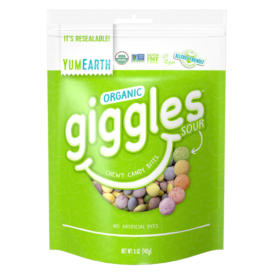 Yum Earth Organic Sour Giggles 142g, Chewy Candy Bites