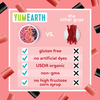 Yum Earth Strawberry Licorice 142g, Certified Organic & Gluten Free