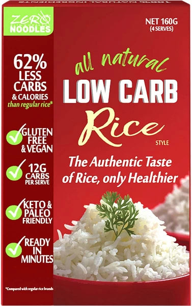 Zero Slim & Healthy Low Carb Rice 160g Or 1kg, Paleo & Keto