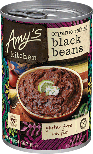 Amy's Kitchen Refried Black Beans 437g
