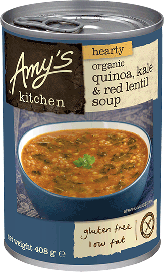 Amy's Kitchen Hearty Quinoa, Kale & Red Lentil Soup 408g