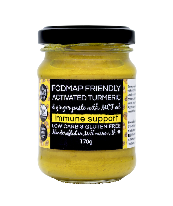 The Broth Sisters Activated Tumeric & Ginger Paste 170g, Immune Support & FODMAP Friendly With MCT Oil