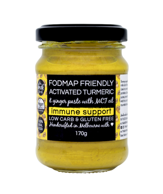 The Broth Sisters Activated Tumeric & Ginger Paste 170g, Immune Support & FODMAP Friendly With MCT Oil