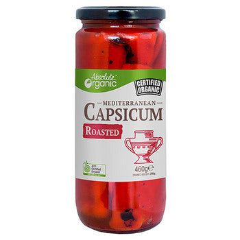 Absolute Organic Mediterranean Roasted Capsicums 460g, Australian Certified Organic