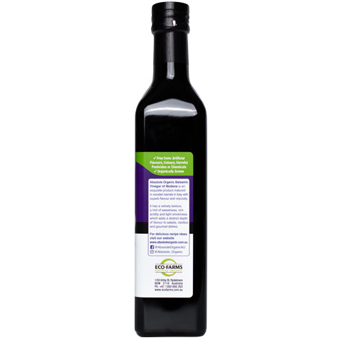 Absolute Organic Balsamic Vinegar 500ml, Australian Certified Organic