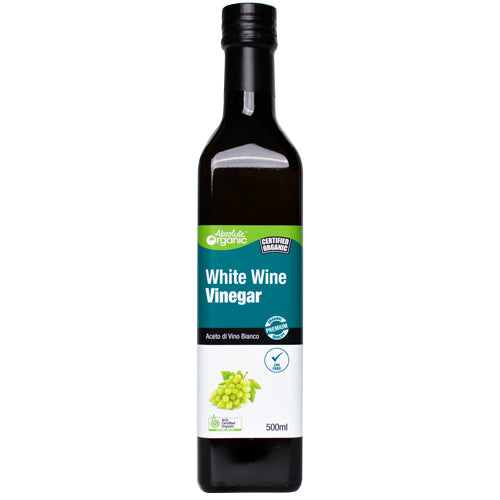 Absolute Organic White Wine Vinegar 500ml, Australian Certified Organic