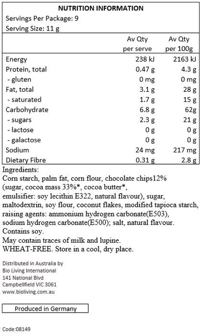 Schar Choco Chip Cookies 100g, Gluten Free