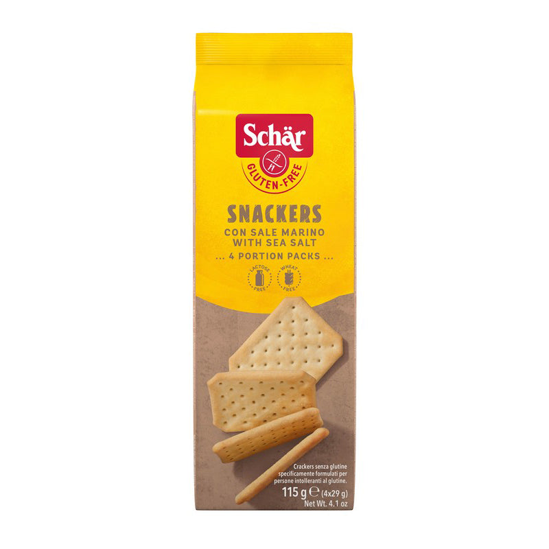 Schar Snackers Crackers 115g, Gluten Free & Vegan