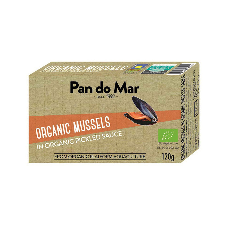 Pan Do Mar Organic Mussels In Organic Pickled Sauce 120g