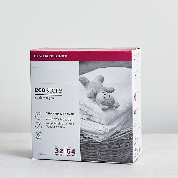 Ecostore Laundry Powder 1kg, Geranium & Orange Fragrance