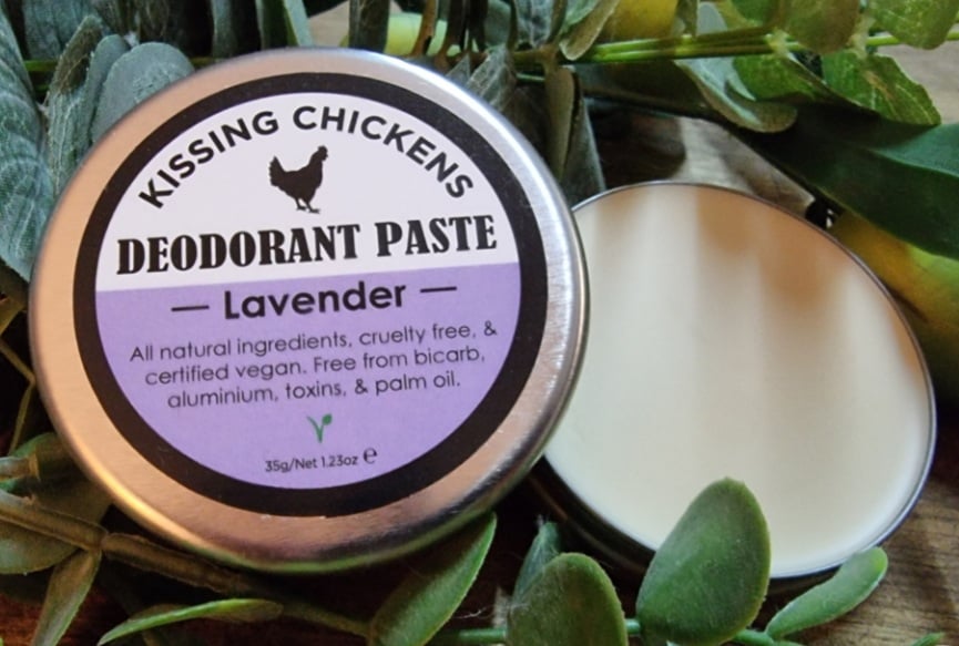 Kissing Chickens Deodorant Paste Tin 35g, Lavender Scent
