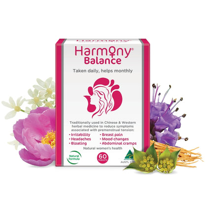 Martin & Pleasance Harmony Balance 60 Or 120 Tablets, Natural Relief For PMS & Period Pain