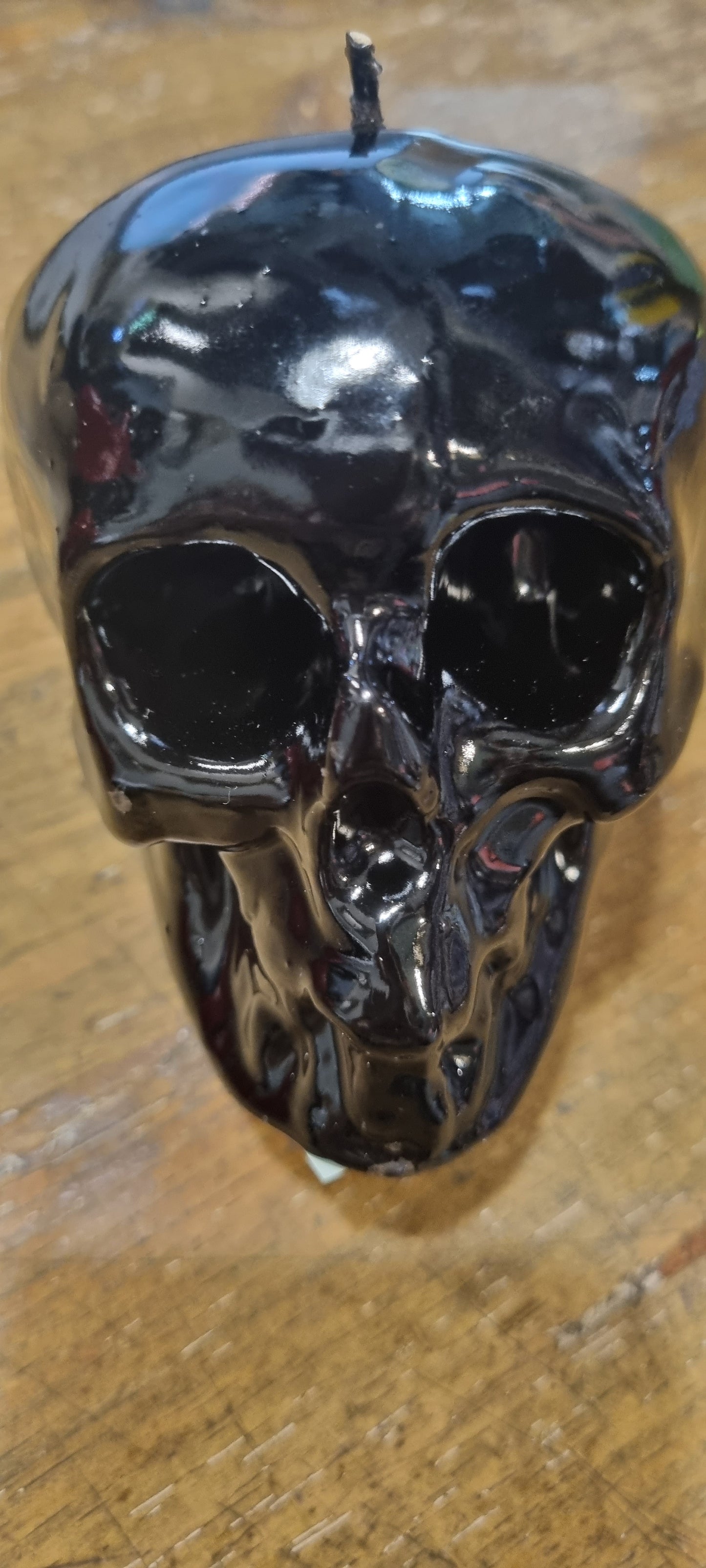 Nimbin Candles Skull Candle, Small Black Skull Or Large Black Skull
