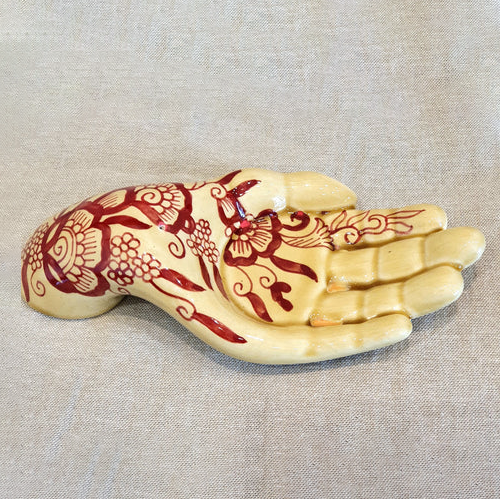 Tulsi Ceramic Incense Henna Hand