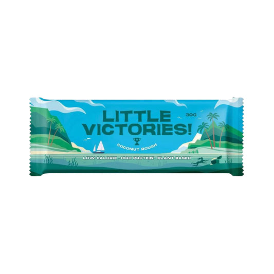 Little Victories Low Calorie Chocolate 30g Or A Box Of 16, Coconut Rough Flavour Gluten Free & Vegan