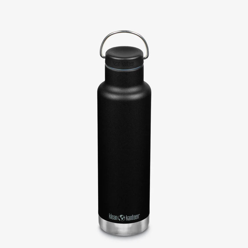 Klean Kanteen Classic With Vacuum Loop Cap With Bale 20oz (592ml), Insulated (24 Hrs Hot, 63 Hrs Iced)