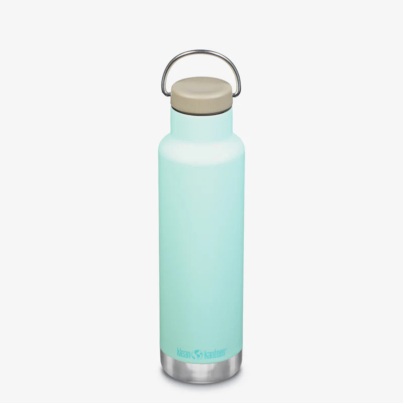 Klean Kanteen Classic With Vacuum Loop Cap With Bale 20oz (592ml), Insulated (24 Hrs Hot, 63 Hrs Iced)