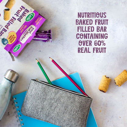 LEDA Baked Fruit Filled Bars 5x38g, Triple Berry Flavour