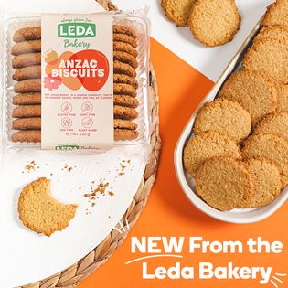 LEDA Bakery Range Anzac Biscuits  250g, Golden & Crispy