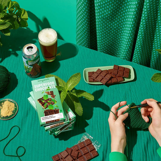 Loving Earth Superfood Chocolate 70g, Peppermint, Aniseed & Marshmallow Root