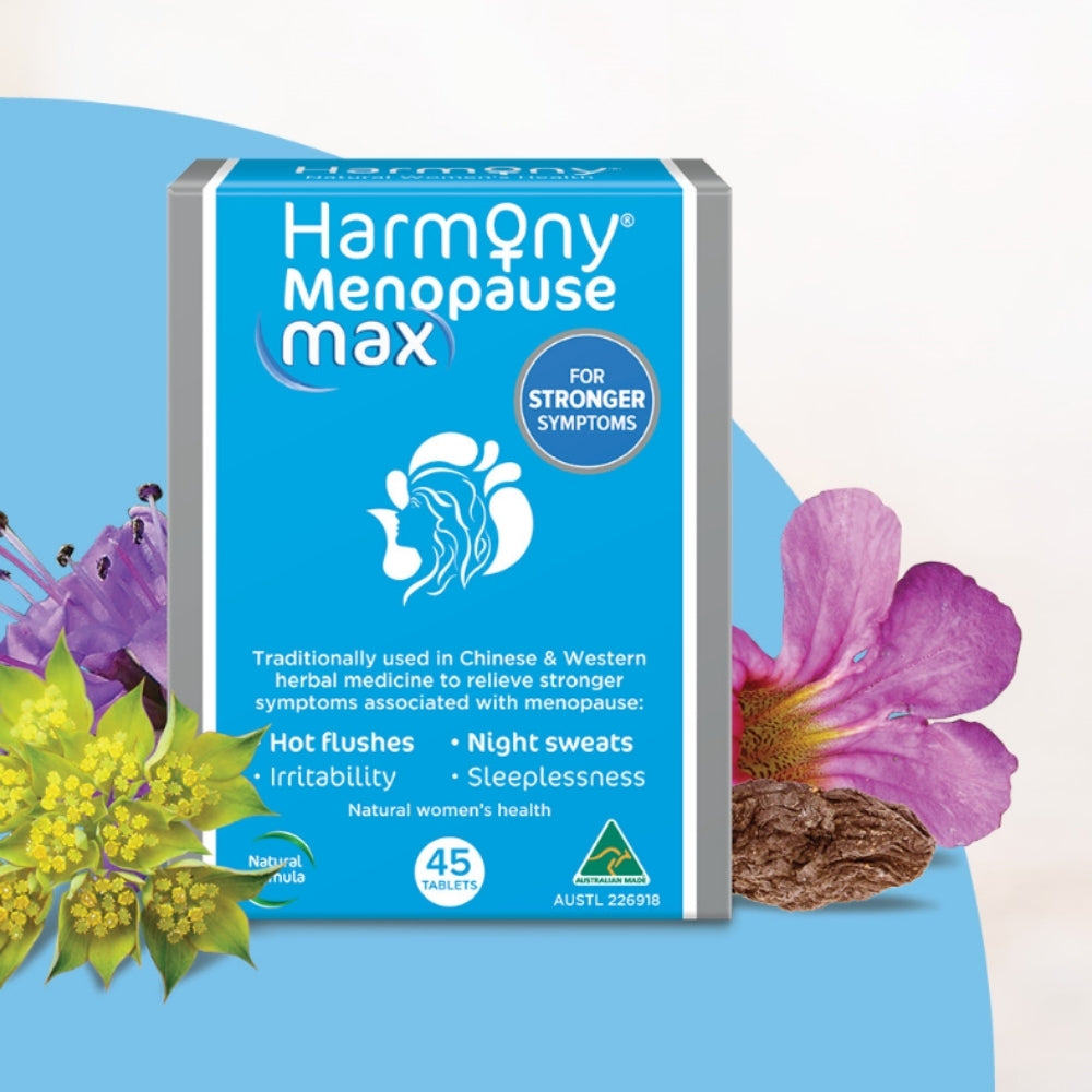 Martin & Pleasance Harmony Menopause Max 45 Tablets, For Stronger Symptoms