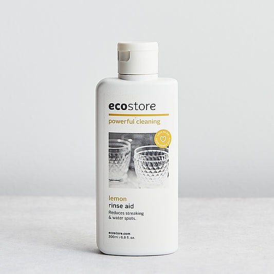 Ecostore Dishwasher Rinse Aid Powerful Cleaning 200ml, Lemon Fragrance