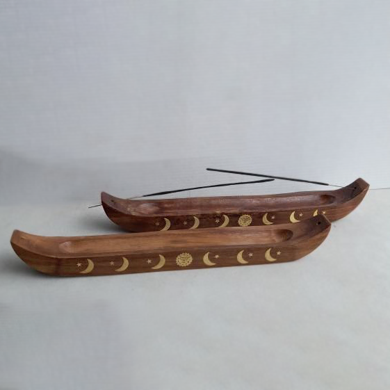 Tusli Wooden Ash Catcher, 35cm Boat