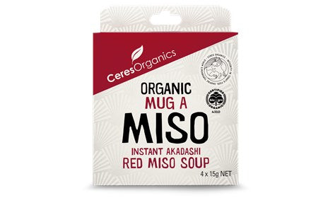 Ceres Organics Mug-a-Miso, Instant Akadashi Red Miso Soup