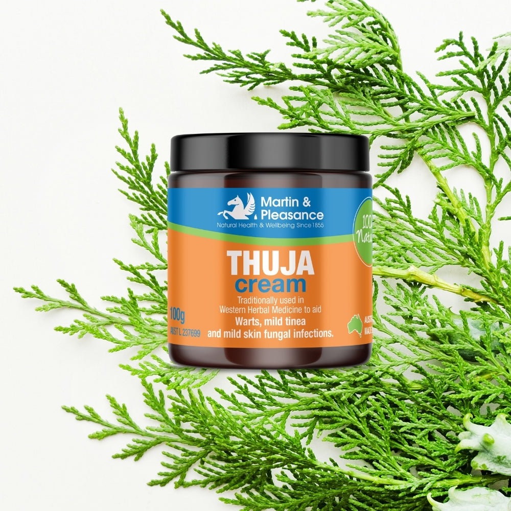 Martin & Pleasance All Natural Cream Thuja 20g Or 100g, Herbal Relief Of Fungal Infections